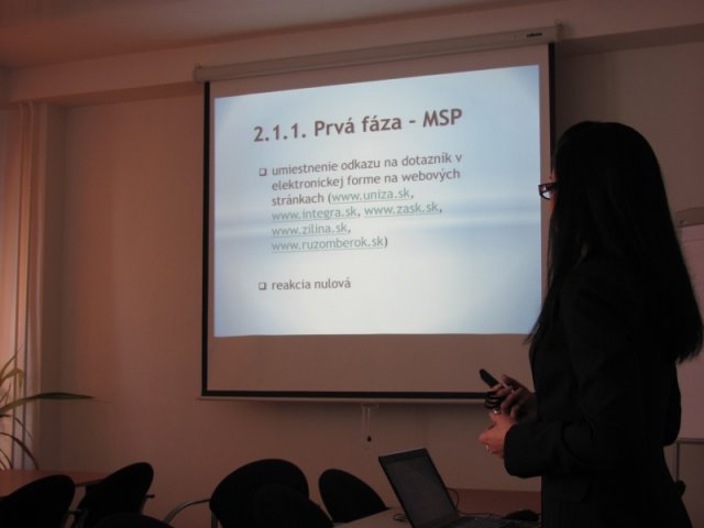 Porada projektového týmu 30. března 2011, Žilina